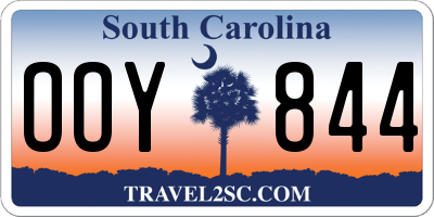 SC license plate OOY844