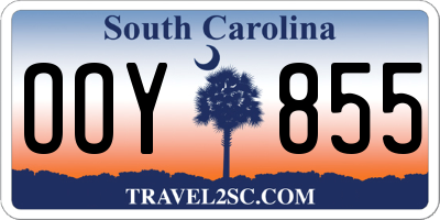 SC license plate OOY855