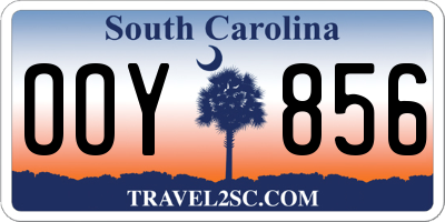 SC license plate OOY856
