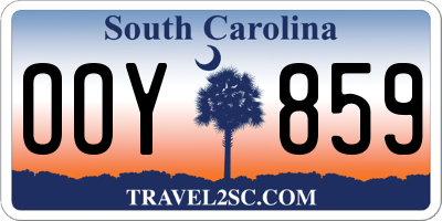 SC license plate OOY859