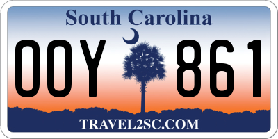 SC license plate OOY861