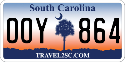 SC license plate OOY864