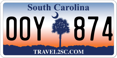 SC license plate OOY874