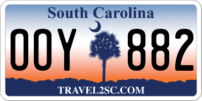 SC license plate OOY882