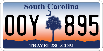SC license plate OOY895