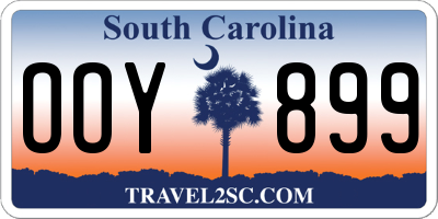 SC license plate OOY899