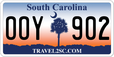 SC license plate OOY902