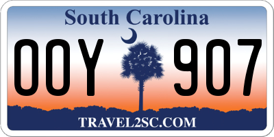 SC license plate OOY907