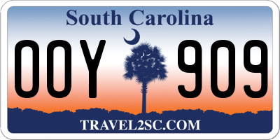 SC license plate OOY909