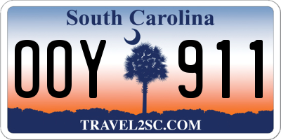 SC license plate OOY911