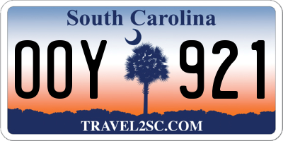 SC license plate OOY921
