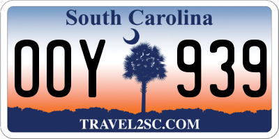 SC license plate OOY939