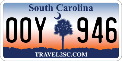 SC license plate OOY946