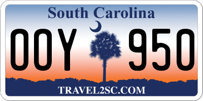 SC license plate OOY950