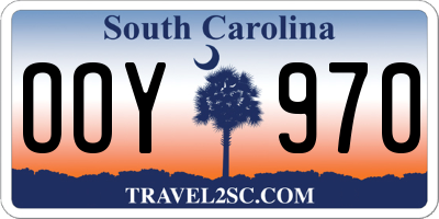 SC license plate OOY970