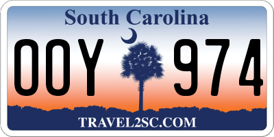 SC license plate OOY974