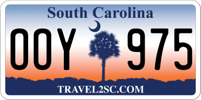 SC license plate OOY975