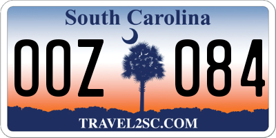 SC license plate OOZ084