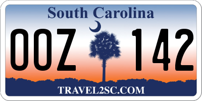 SC license plate OOZ142
