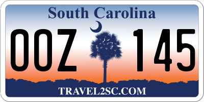 SC license plate OOZ145