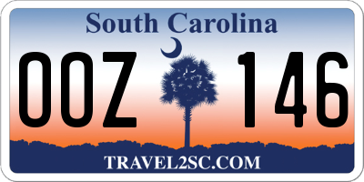 SC license plate OOZ146