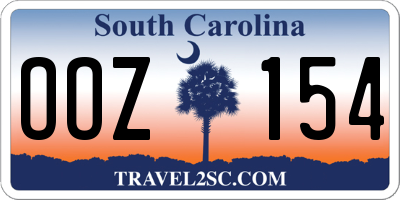 SC license plate OOZ154