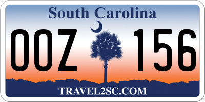 SC license plate OOZ156