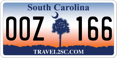 SC license plate OOZ166