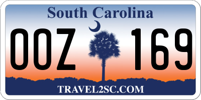 SC license plate OOZ169