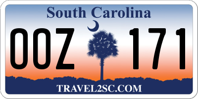 SC license plate OOZ171