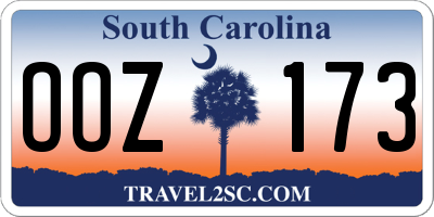 SC license plate OOZ173