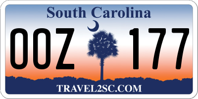 SC license plate OOZ177
