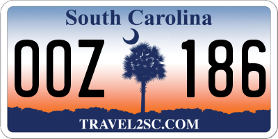 SC license plate OOZ186