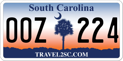 SC license plate OOZ224
