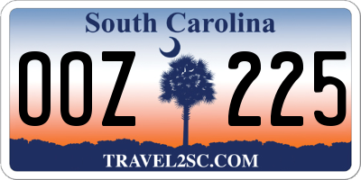 SC license plate OOZ225