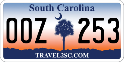 SC license plate OOZ253