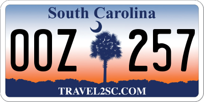 SC license plate OOZ257