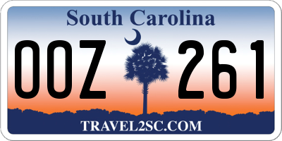 SC license plate OOZ261