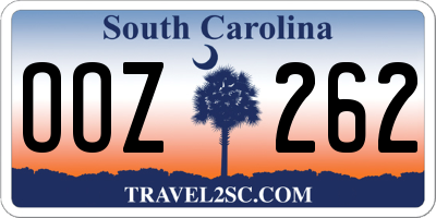 SC license plate OOZ262