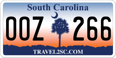 SC license plate OOZ266
