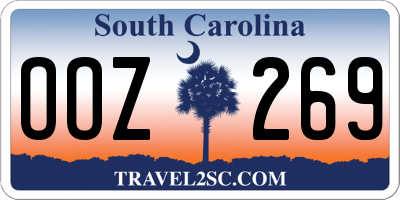 SC license plate OOZ269