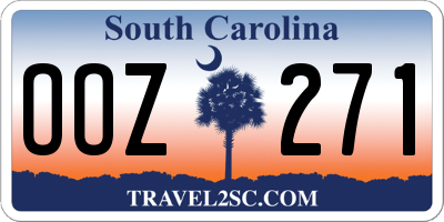 SC license plate OOZ271
