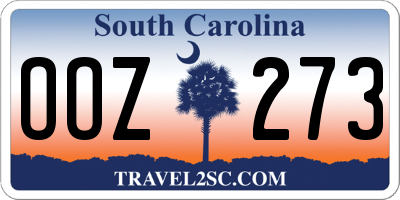 SC license plate OOZ273