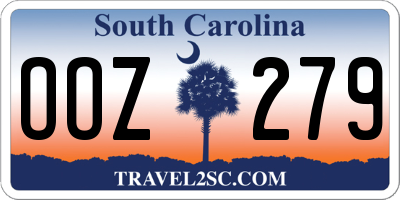 SC license plate OOZ279