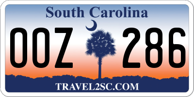 SC license plate OOZ286