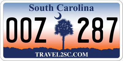 SC license plate OOZ287