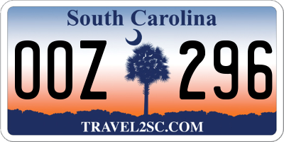 SC license plate OOZ296