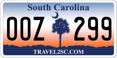 SC license plate OOZ299