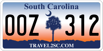 SC license plate OOZ312