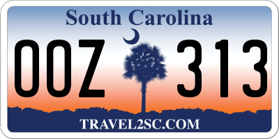 SC license plate OOZ313